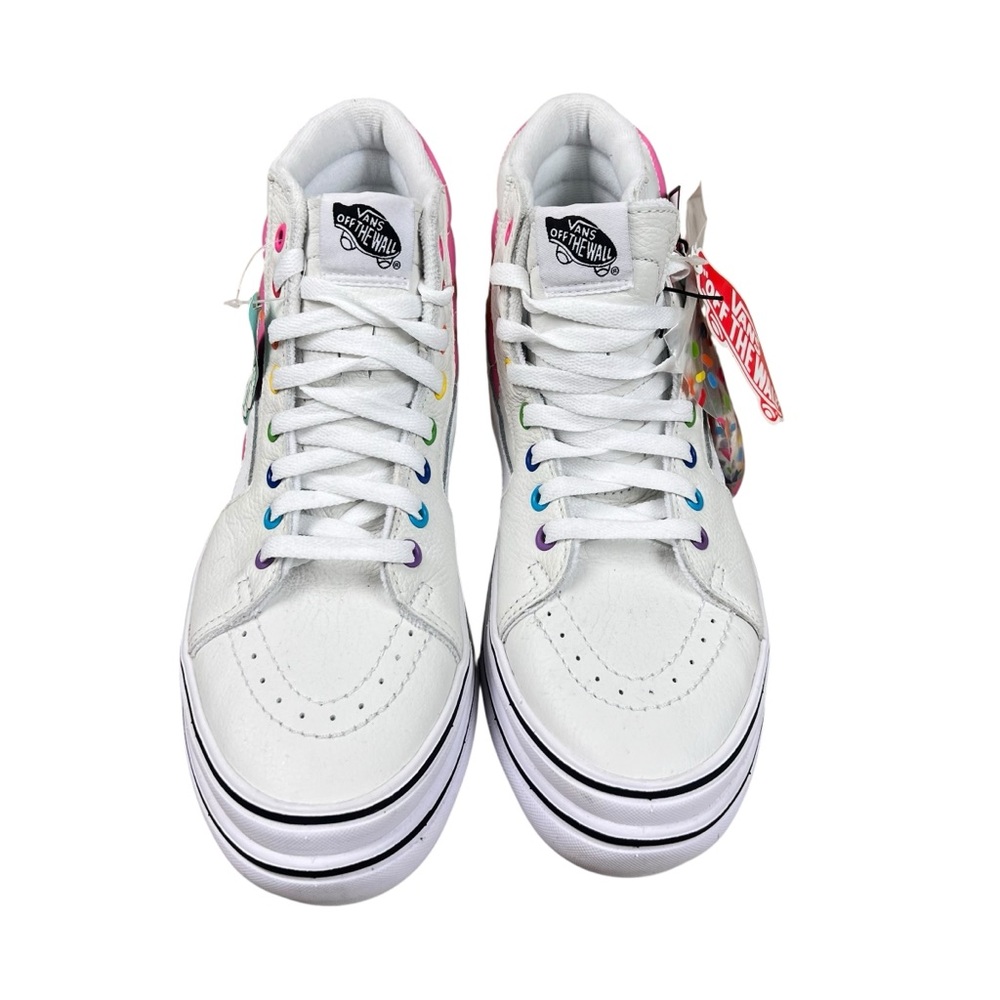 Vans x FLOUR SHOP NEW Super ComfyCush Sk8-Hi Rainbow shoes - Picture 2 of 10